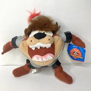 Looney Tunes Taz Tasmanian Devil Knight Tags Warner Brothers Plush Vintage